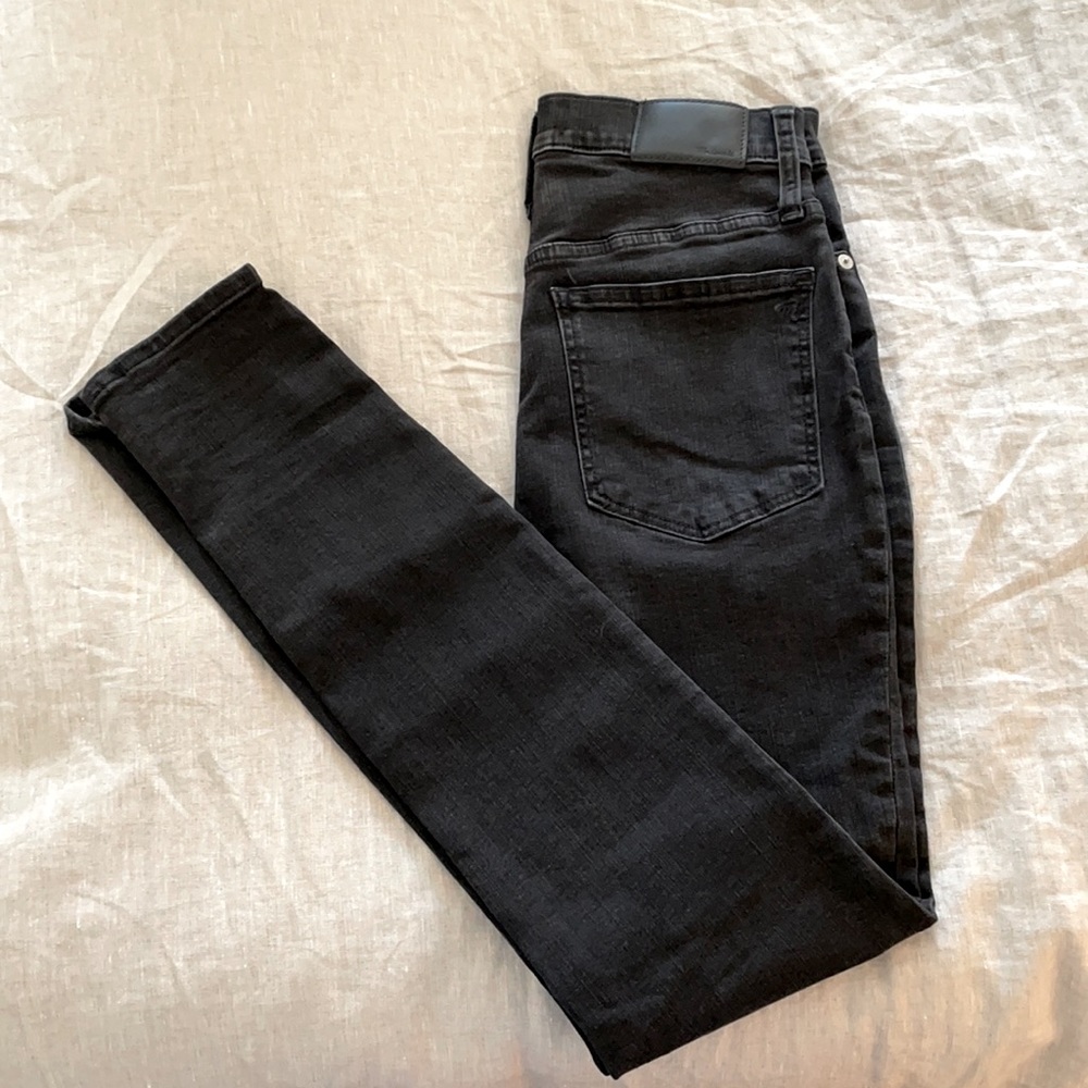 MADEWELL | high waisted black skinny jeans